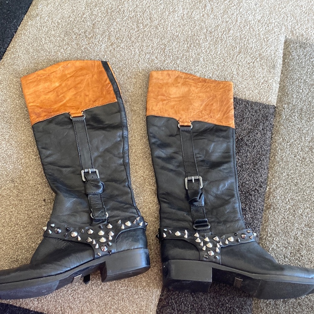 Sam Edelman Leather Street Punk Boots